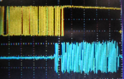 非接触磁気読み取り波形